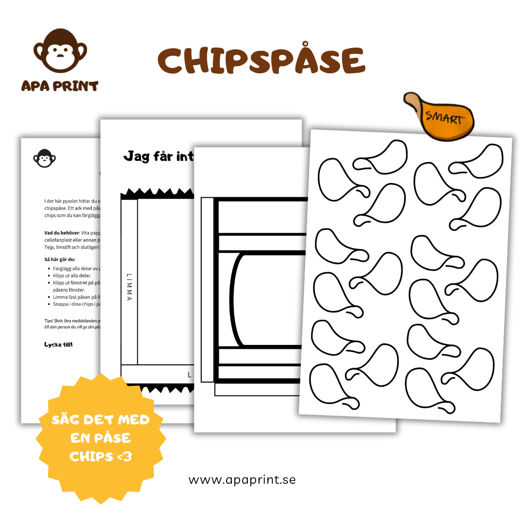 Skapa din egen chipspåse i papper! 🎨🥔