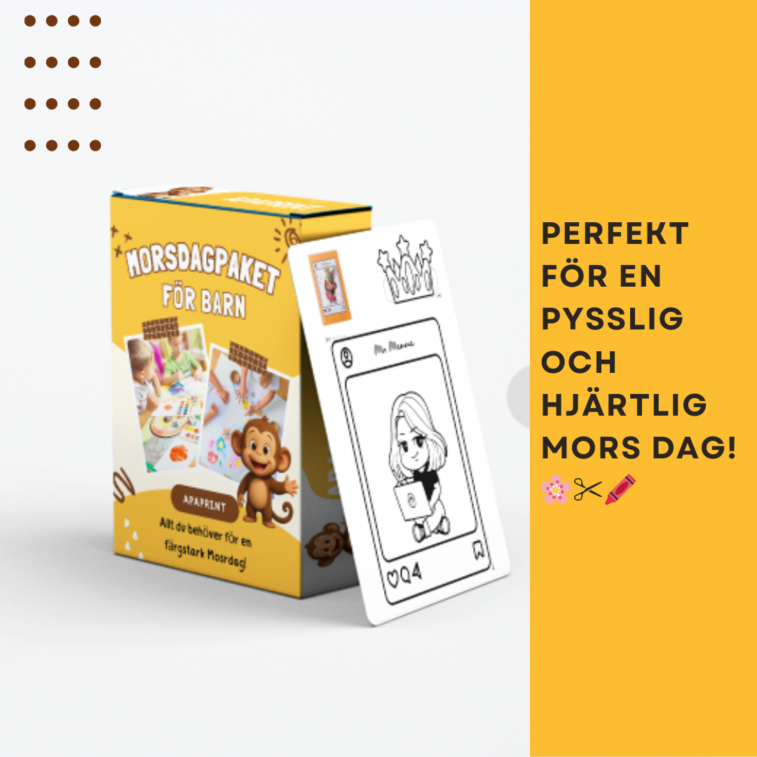 Mors dag-paket – Pyssel för barn