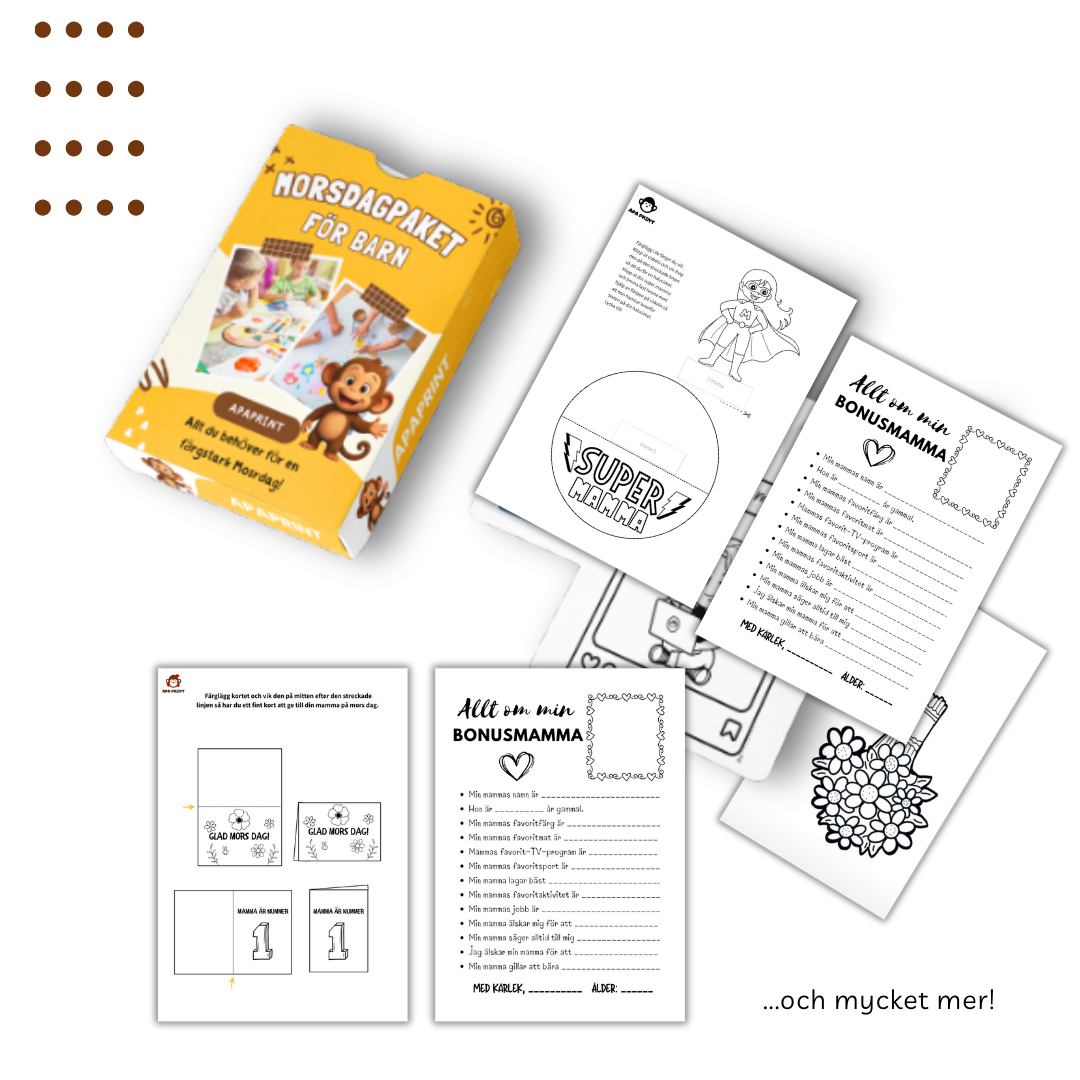 Mors dag-paket – Pyssel för barn