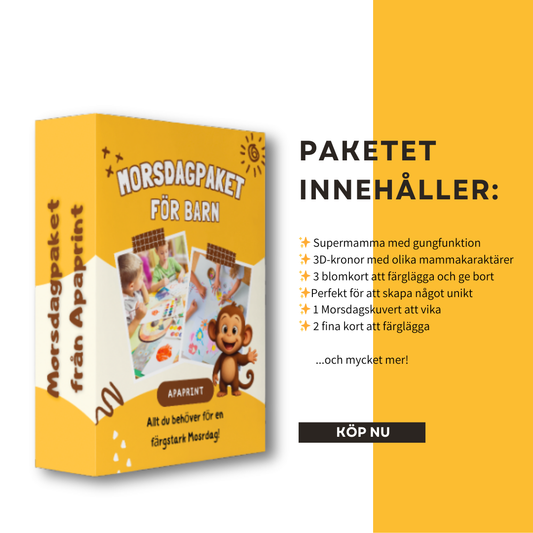 Mors dag-paket – Pyssel för barn
