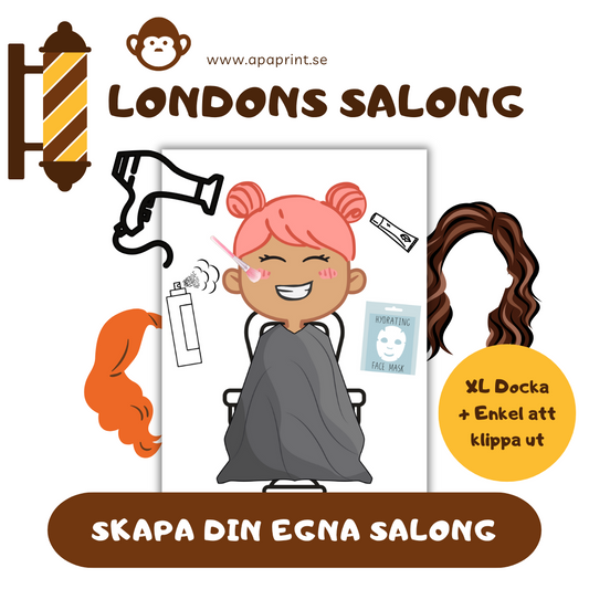 Välkommen till Londons salong – den perfekta pappersvärlden för kreativ lek!