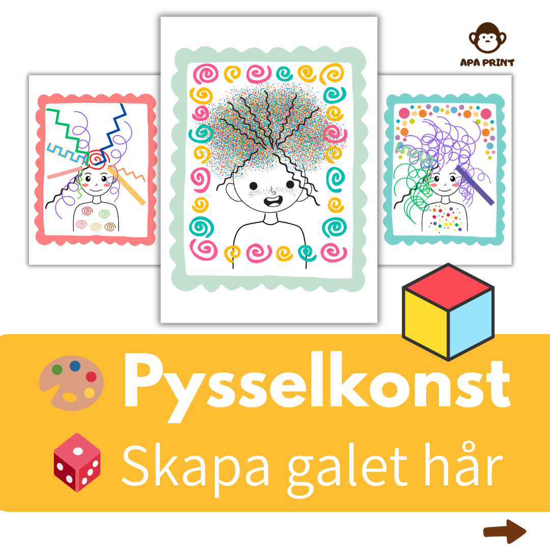 Skapa galet hår – Roligt pyssel för barn!