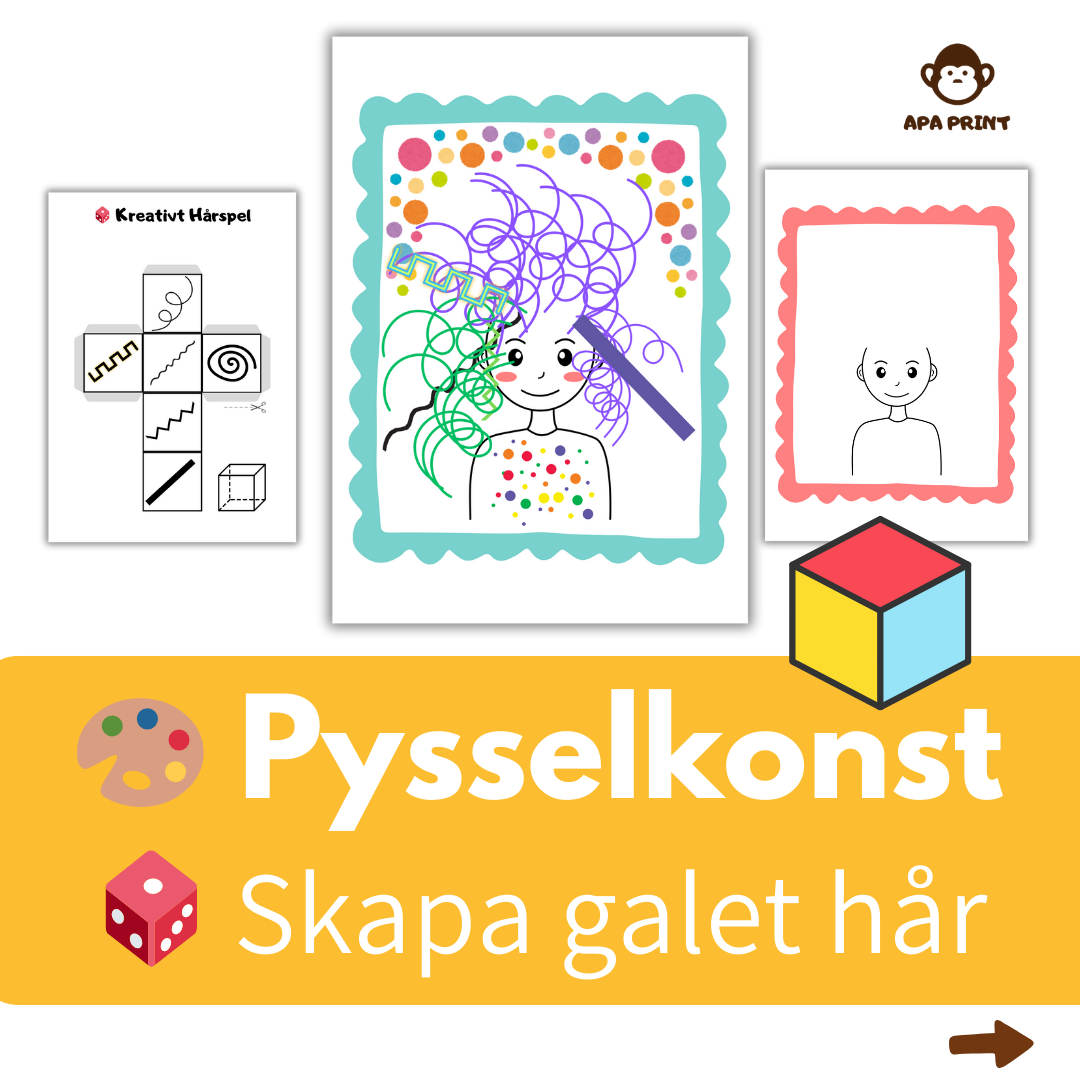 Skapa galet hår – Roligt pyssel för barn!