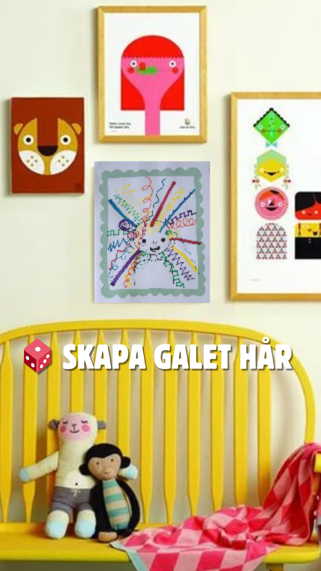Skapa galet hår – Roligt pyssel för barn!